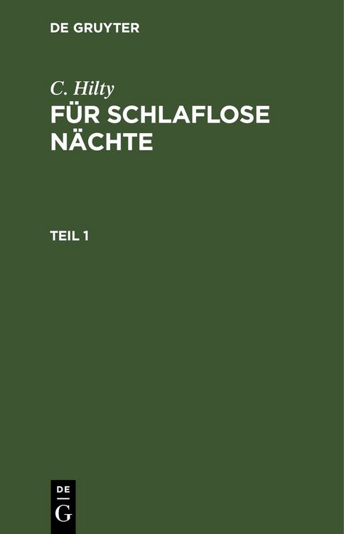 Produktbild: F&uuml;r schlaflose N&auml;chte. Teil 1