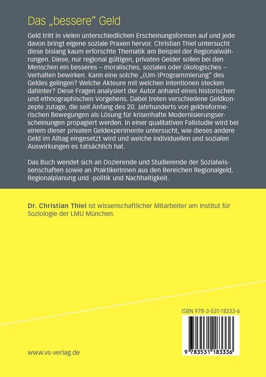 Produktbild: Das ‚bessere’ Geld