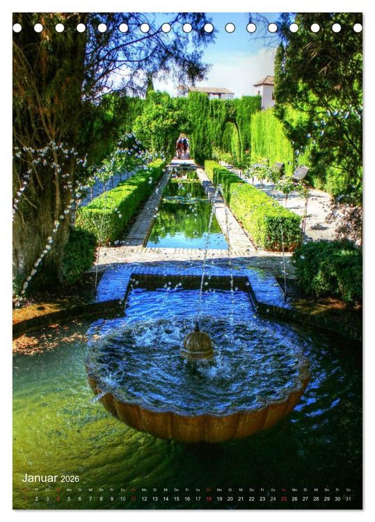 Produktbild: Die Alhambra (Tischkalender 2026 DIN A5 hoch), CALVENDO Monatskalender