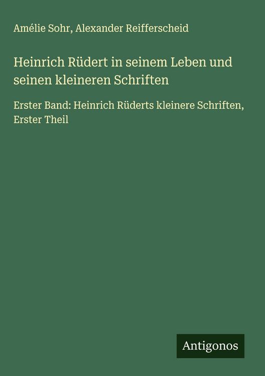 Produktbild: Heinrich R&uuml;dert in seinem Leben und seinen kleineren Schriften