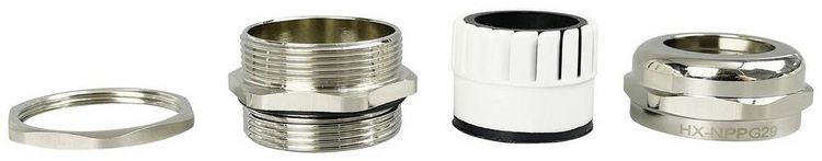 Produktbild: TRU COMPONENTS TC-10302892 Kabelverschraubung PG29 Messing (vernickelt) Metall 1St.