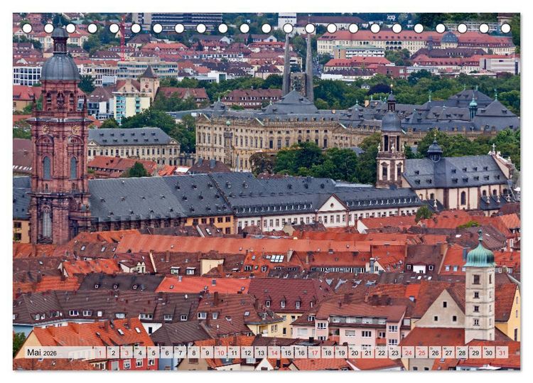 Produktbild: W&Uuml;RZBURG - ALTSTADT IMPRESSIONEN (Tischkalender 2026 DIN A5 quer), CALVENDO Monatskalender