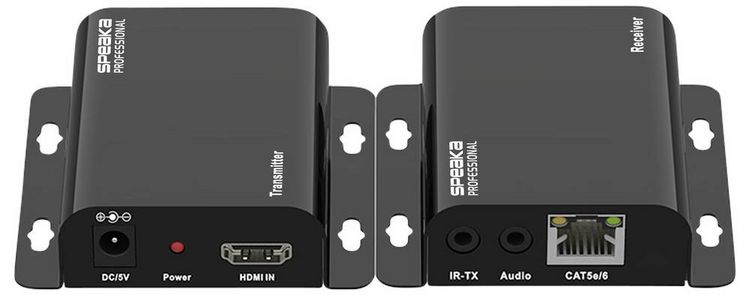 Produktbild: SpeaKa Professional SP-HDMIS-210 HDMI&reg; HDMI Extender &uuml;ber Heimnetzwerk (IP-basiert) 200m