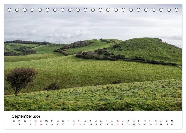 Produktbild: Englands wilder S&uuml;den (Tischkalender 2026 DIN A5 quer), CALVENDO Monatskalender