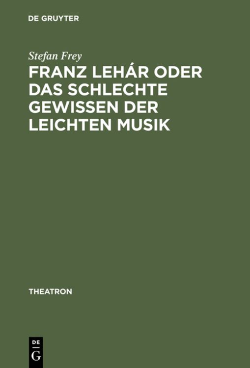 Produktbild: Franz Leh&aacute;r oder das schlechte Gewissen der leichten Musik