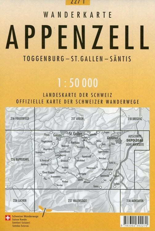 Produktbild: Swisstopo 1 : 50 000 Appenzell