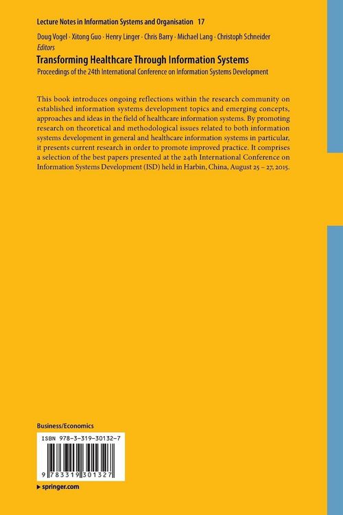 Produktbild: Transforming Healthcare Through Information Systems