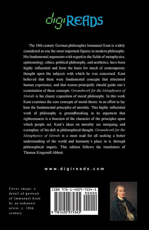Produktbild: Groundwork for the Metaphysics of Morals