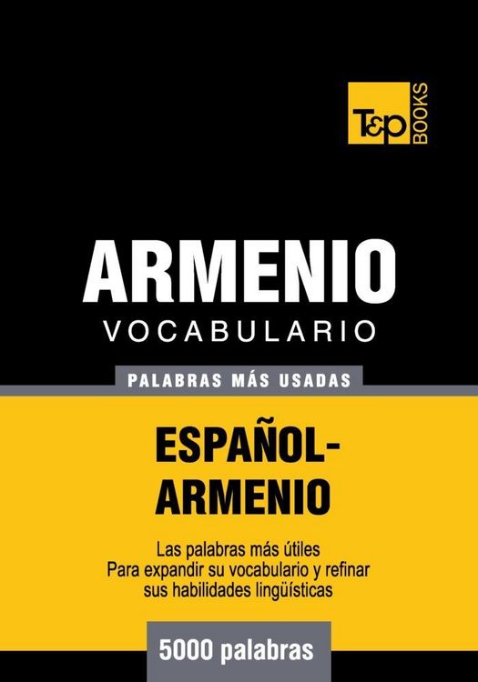 Produktbild: Vocabulario espa&ntilde;ol-armenio - 5000 palabras m&aacute;s usadas