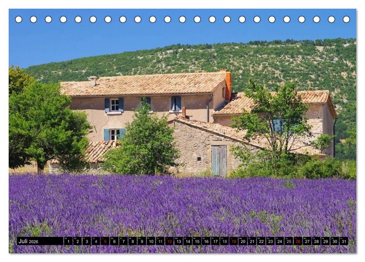 Produktbild: Lavendel (Tischkalender 2026 DIN A5 quer), CALVENDO Monatskalender