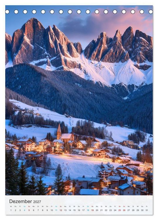 Produktbild: Alpenzauber (Tischkalender 2027 DIN A5 hoch), CALVENDO Monatskalender