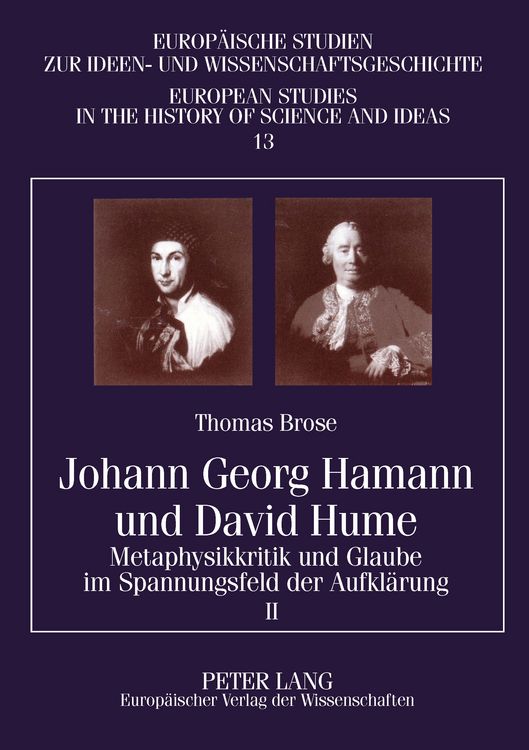 Produktbild: Johann Georg Hamann und David Hume