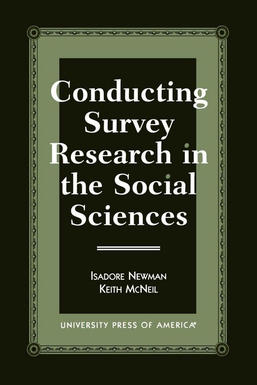 Produktbild: Conducting Survey Research in the Social Sciences