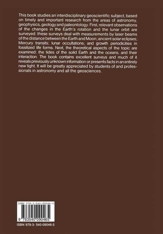 Produktbild: Tidal Friction and the Earth&rsquo;s Rotation