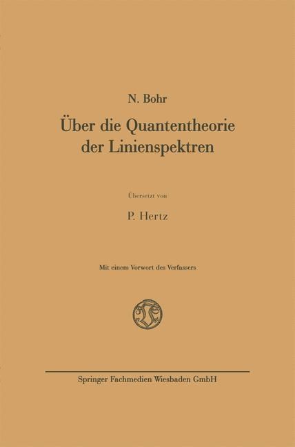 Produktbild: &Uuml;ber die Quantentheorie der Linienspektren