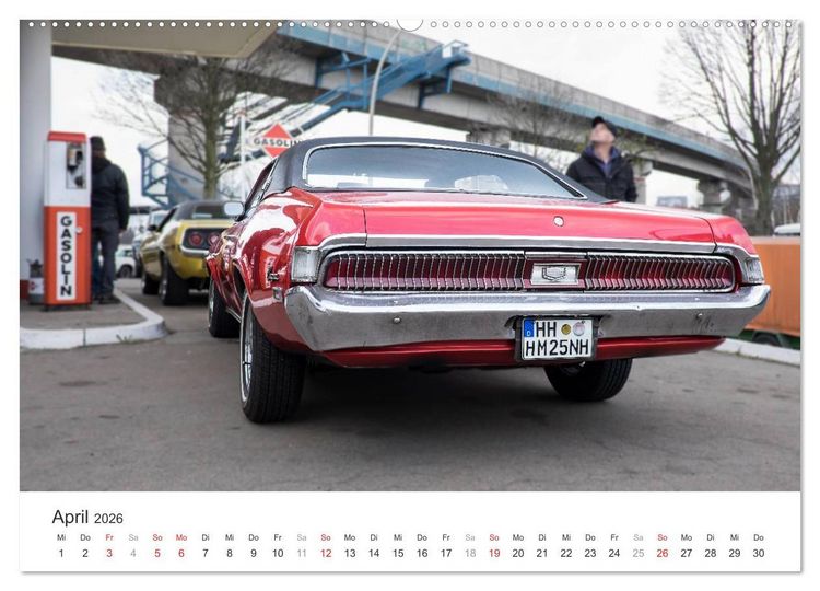 Produktbild: Amerikanische Oldtimer - Vintage US Cars auf Hamburgs Stra&szlig;en (Wandkalender 2026 DIN A2 quer), CALVENDO Monatskalender