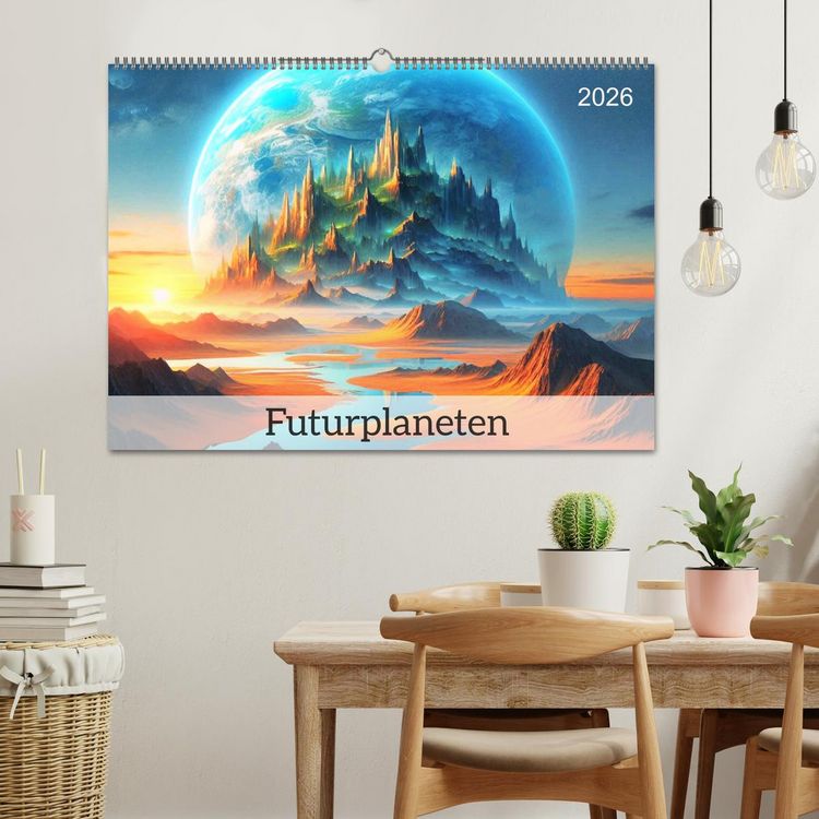 Produktbild: Futurplaneten (Wandkalender 2026 DIN A2 quer), CALVENDO Monatskalender