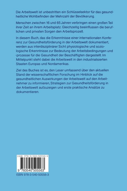Produktbild: Gesundheitsf&ouml;rderung in der Arbeitswelt