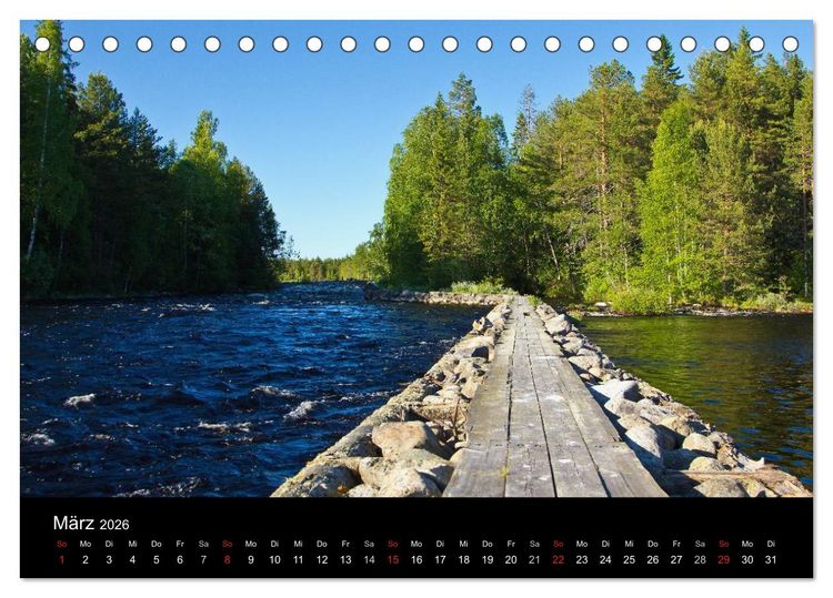 Produktbild: Finnland - Land der tausend Seen (Tischkalender 2026 DIN A5 quer), CALVENDO Monatskalender