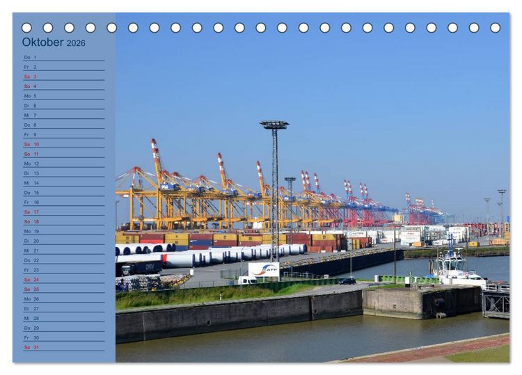 Produktbild: BREMERHAVEN - 2026 (Tischkalender 2026 DIN A5 quer), CALVENDO Monatskalender