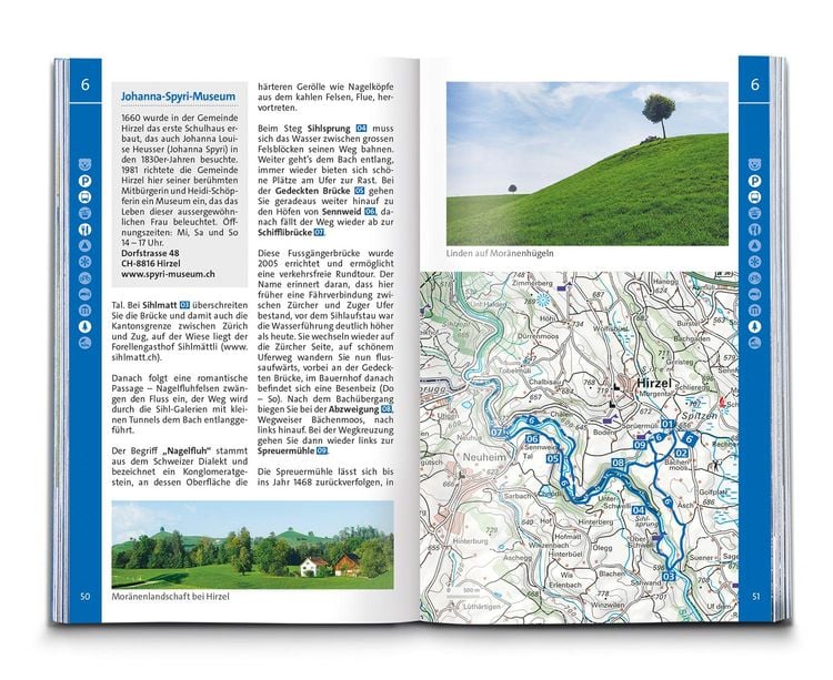 KOMPASS Wanderführer Zürich, Zürichsee, 50 Touren mit Extra-Tourenkarte
