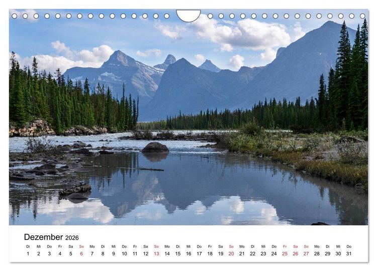 Produktbild: Fernweh Kanada - Naturerlebnis Rocky Mountains (Wandkalender 2026 DIN A4 quer), CALVENDO Monatskalender