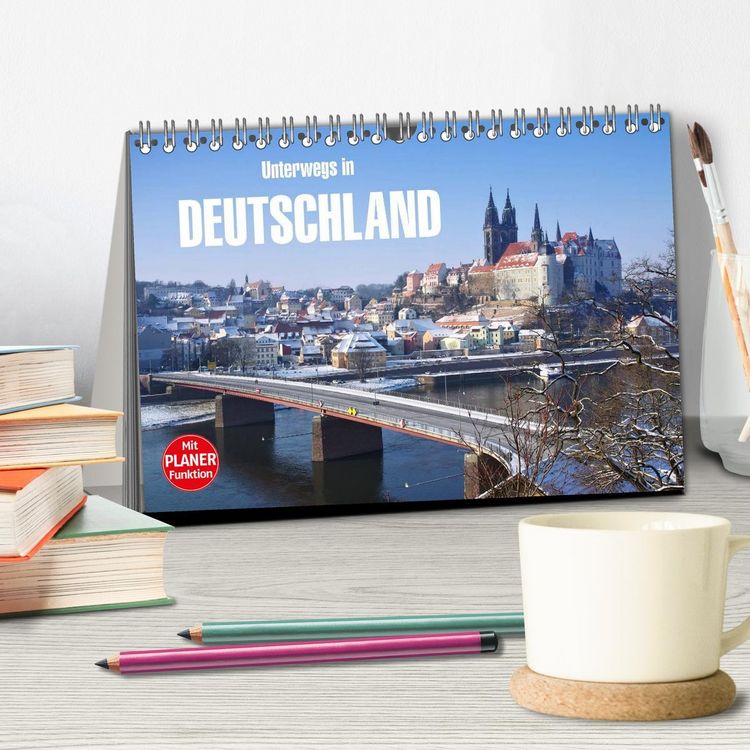 Produktbild: Unterwegs in Deutschland (Tischkalender 2026 DIN A5 quer), CALVENDO Monatskalender