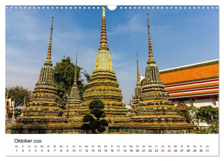 Produktbild: 3 Tage Bangkog (Wandkalender 2026 DIN A3 quer), CALVENDO Monatskalender