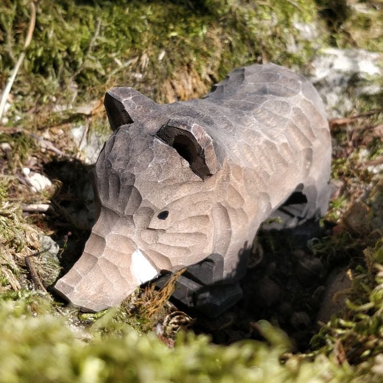 Produktbild: Wudimals A040717 - Wildschwein, Wild Boar, handgeschnitzt aus Holz