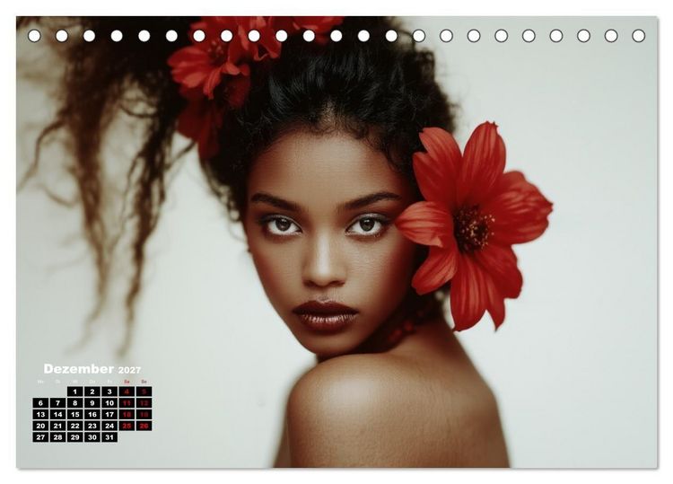 Produktbild: Florale Anmut (Tischkalender 2027 DIN A5 quer), CALVENDO Monatskalender