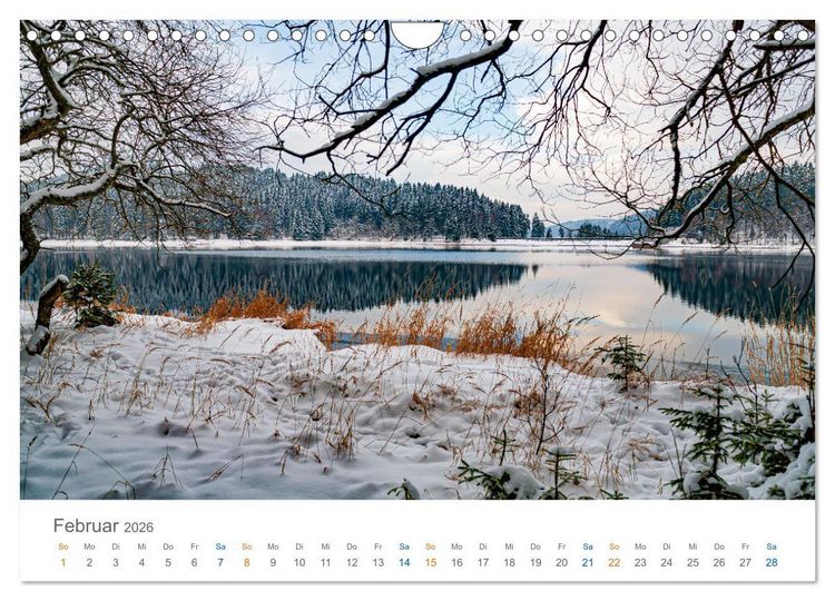 Produktbild: Rennsteig - Weitwanderweg (Wandkalender 2026 DIN A4 quer), CALVENDO Monatskalender