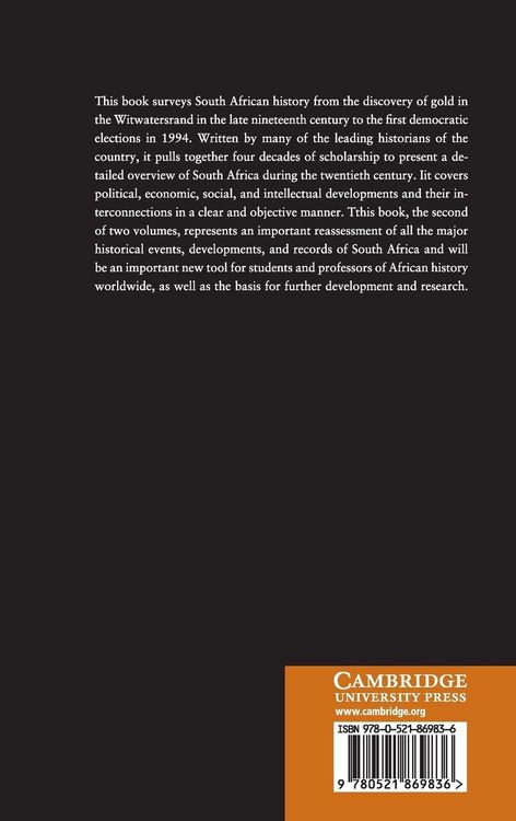 Produktbild: The Cambridge History of South Africa