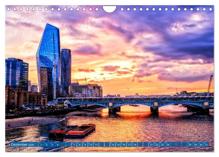 Produktbild: London Architektur (Wandkalender 2026 DIN A4 quer), CALVENDO Monatskalender