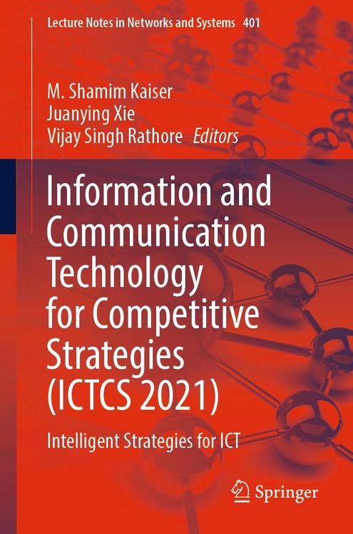 Produktbild: Information and Communication Technology for Competitive Strategies (ICTCS 2021)