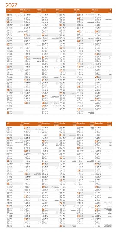 Produktbild: F&uuml;chse Kalender 2027 - 30x30 - Art12