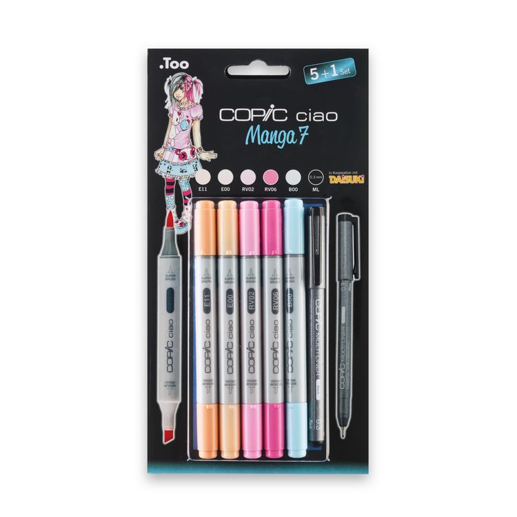 Produktbild: Copic Allroundmarker Ciao 5+1 Set Manga 7