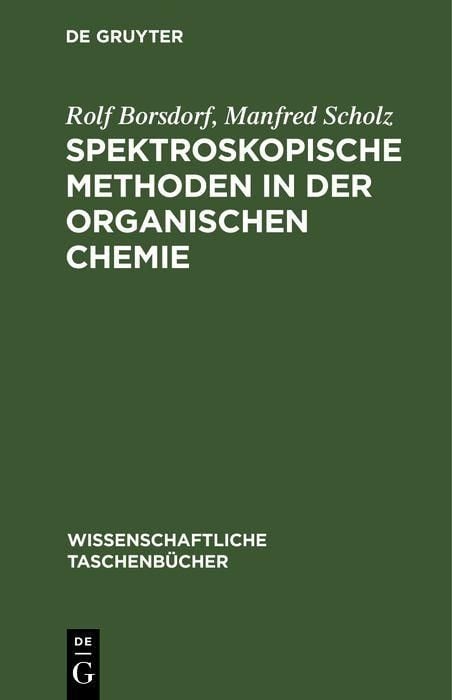 Produktbild: Spektroskopische Methoden in der organischen Chemie