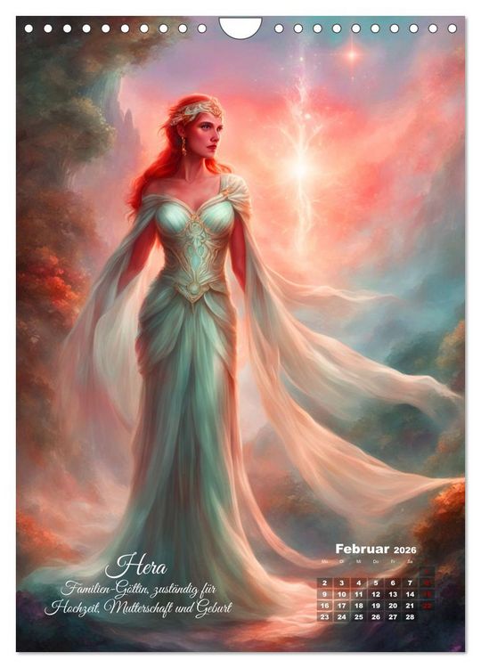 Produktbild: Zw&ouml;lf G&ouml;tter der griechischen Mythologie (Wandkalender 2026 DIN A4 hoch), CALVENDO Monatskalender