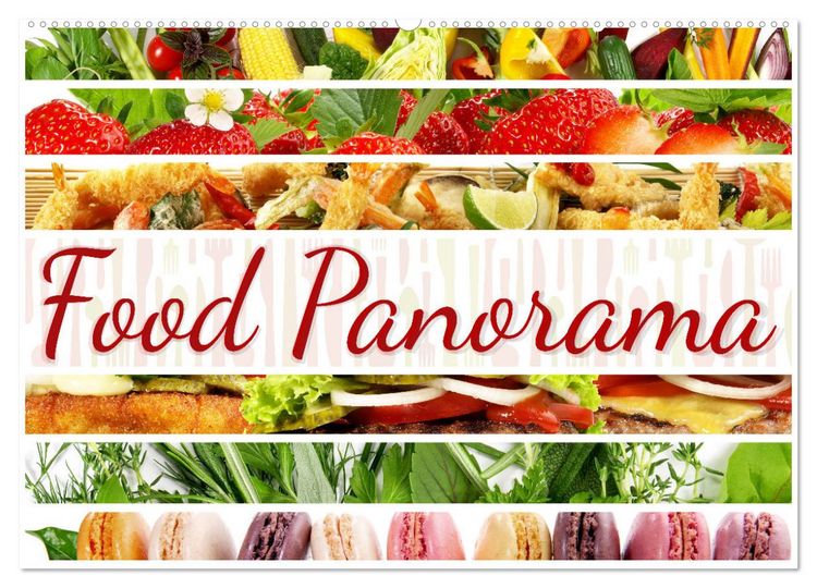 Produktbild: Food Panorama - K&uuml;chenkalender 2026 (Wandkalender 2026 DIN A2 quer), CALVENDO Monatskalender