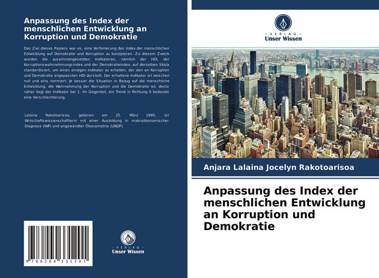 Produktbild: Anpassung des Index der menschlichen Entwicklung an Korruption und Demokratie