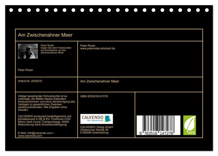 Produktbild: Am Zwischenahner Meer (Tischkalender 2026 DIN A5 quer), CALVENDO Monatskalender