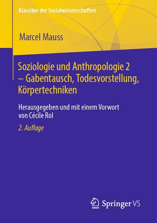 Produktbild: Soziologie und Anthropologie 2 – Gabentausch, Todesvorstellung, Körpertechniken