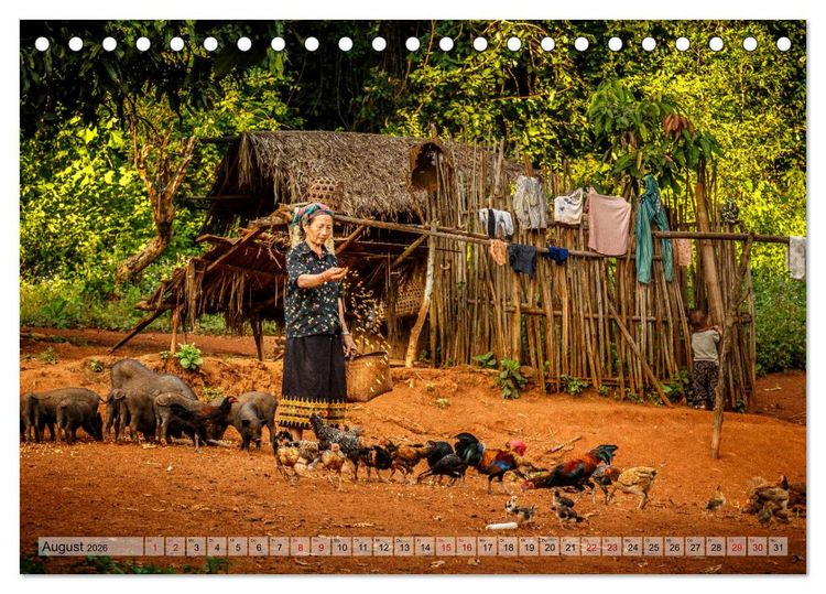Produktbild: Laos - An den Ufern des Mekong (Tischkalender 2026 DIN A5 quer), CALVENDO Monatskalender