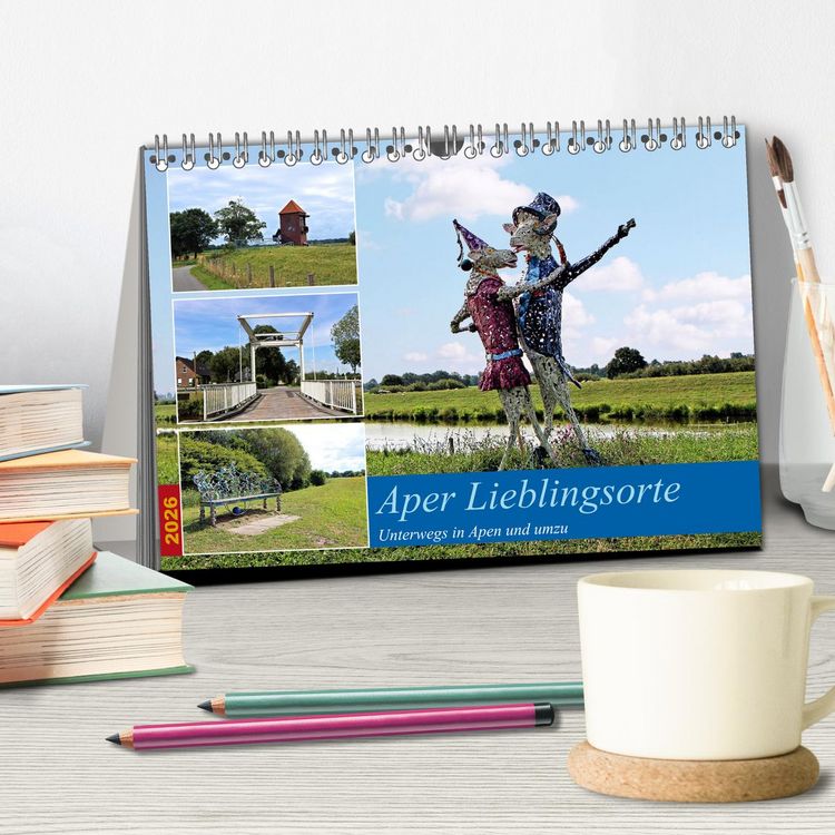 Produktbild: Aper Lieblingsorte (Tischkalender 2026 DIN A5 quer), CALVENDO Monatskalender