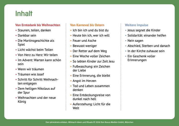 Produktbild: Den Jahreskreis erleben. 30 Mitmach-Ideen und Rituale