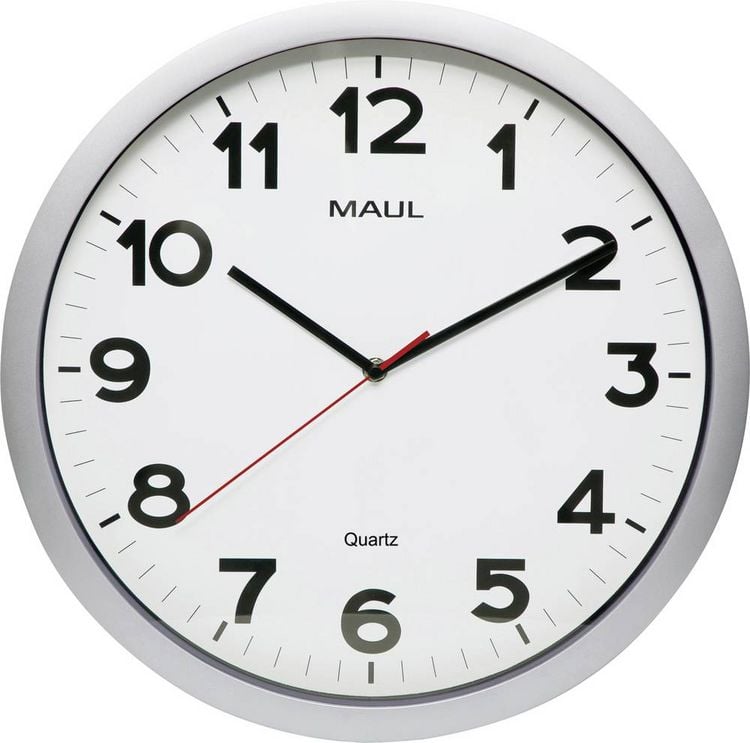 Produktbild: Maul 9054195 Quarz Wanduhr 40cm x 400mm x 35mm x 48mm Silber