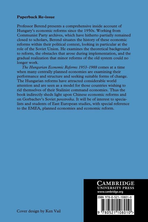 Produktbild: The Hungarian Economic Reforms 1953 1988