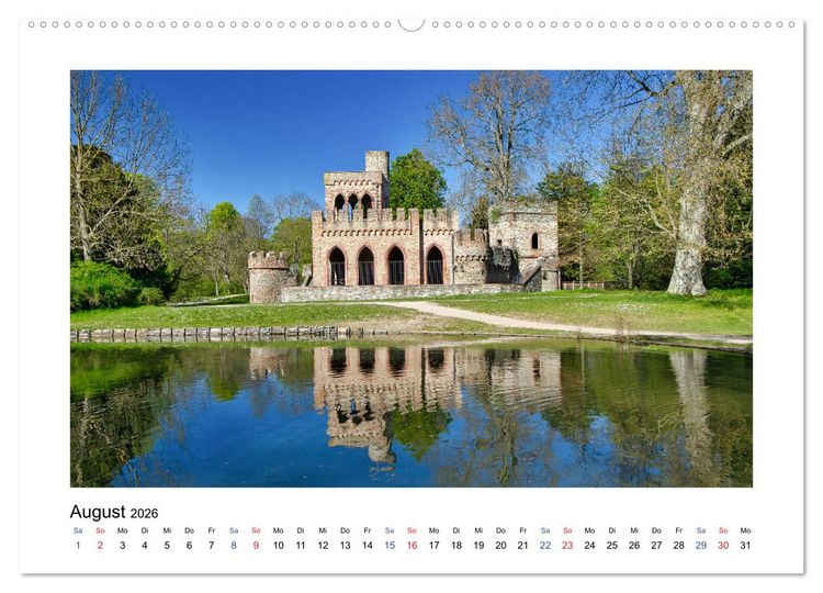 Produktbild: Wiesbaden Kurstadt mit Charme und Flair (hochwertiger Premium Wandkalender 2026 DIN A2 quer), Kunstdruck in Hochglanz