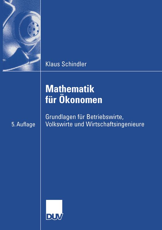 Produktbild: Mathematik f&uuml;r &Ouml;konomen
