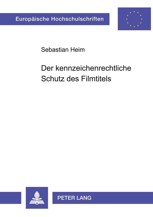Produktbild: Der kennzeichenrechtliche Schutz des Filmtitels